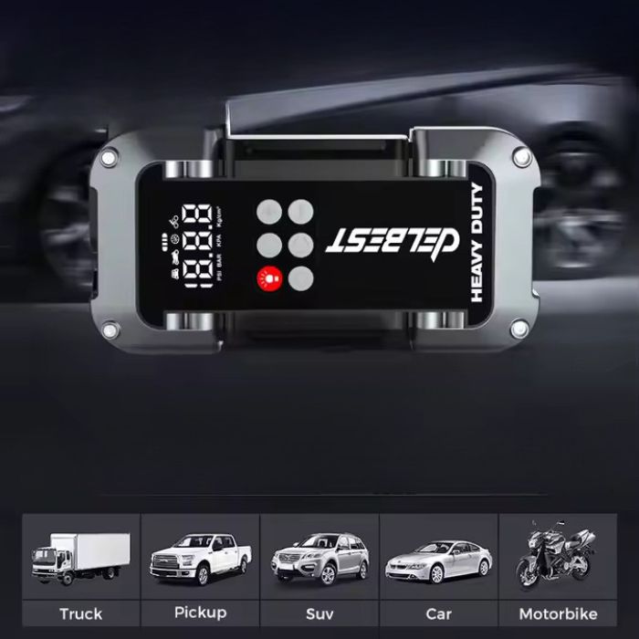 Booster de batterie Voiture Moto 6 en 1 avec gonfleur de pneu modèle B29 - Kit de démarrage de voiture 2