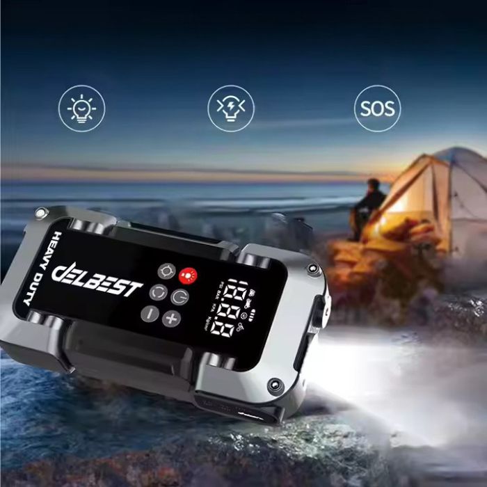 Booster de batterie Voiture Moto 6 en 1 avec gonfleur de pneu modèle B29 - Kit de démarrage de voiture