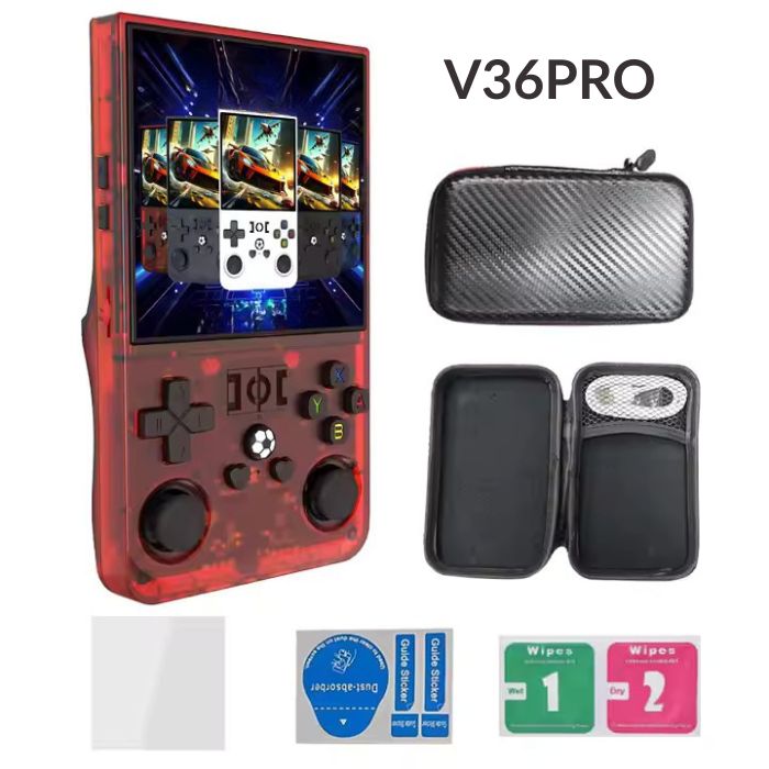 V36PRO max Console de jeu rétro portable 4.0 pouces 128GB Système d'émulateur préinstallé Divertissement de jeu portable Cadeaux pour enfants 2