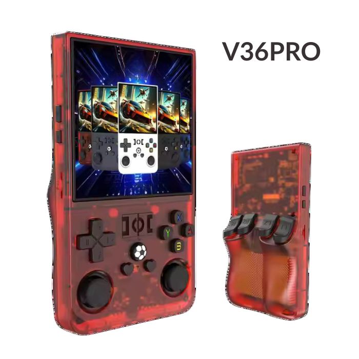 V36PRO max Console de jeu rétro portable 4.0 pouces 128GB Système d'émulateur préinstallé Divertissement de jeu portable Cadeaux pour enfants 5